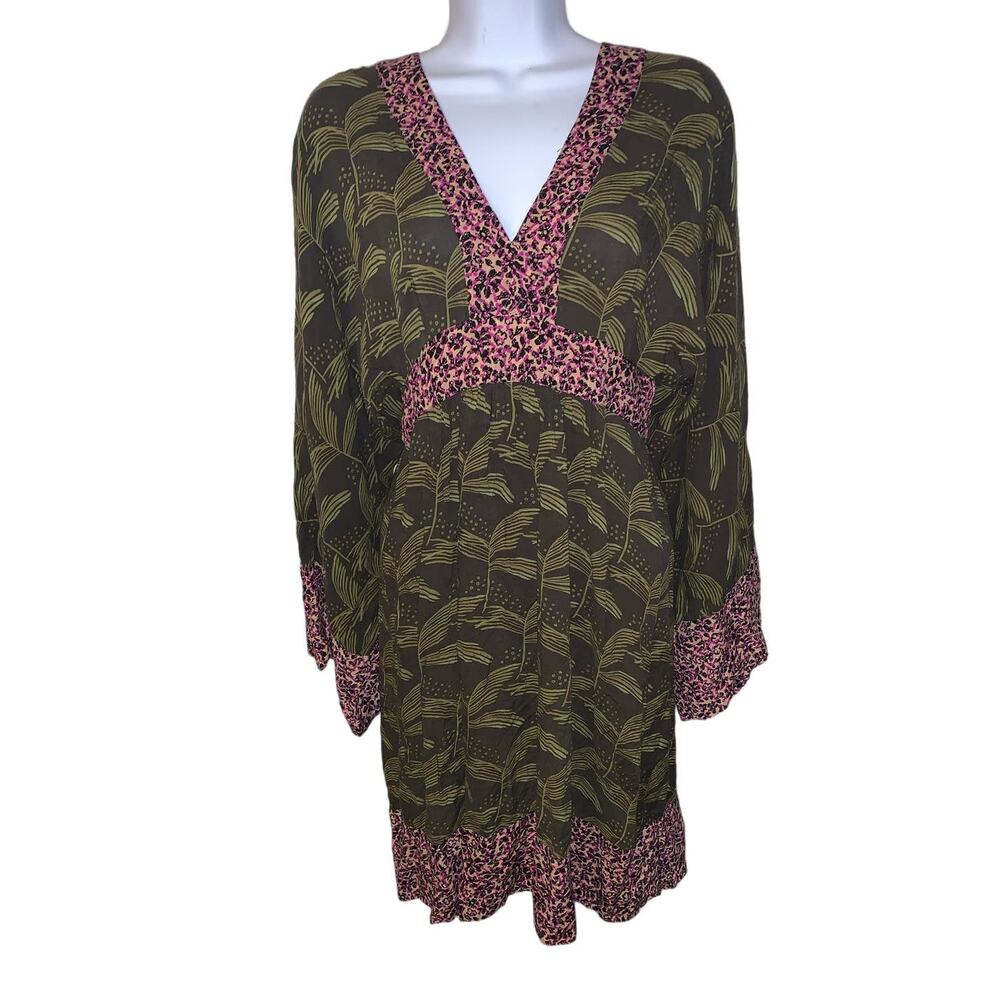 Rachel Rachel roy floral dress wide sleeves size 6